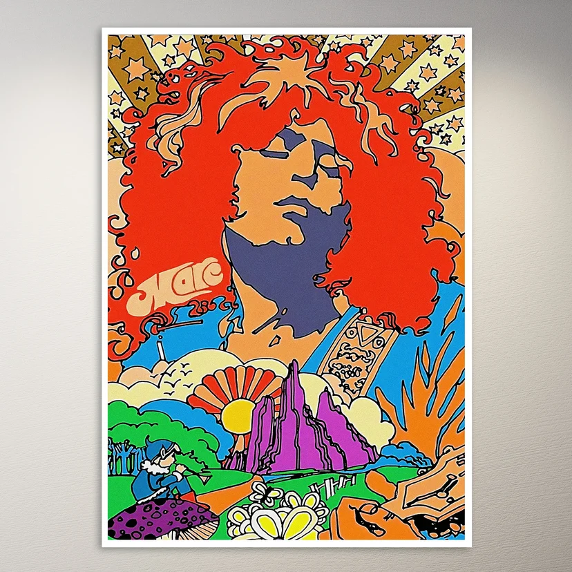 Psychedelic Trippy Aesthetic Wall Poster