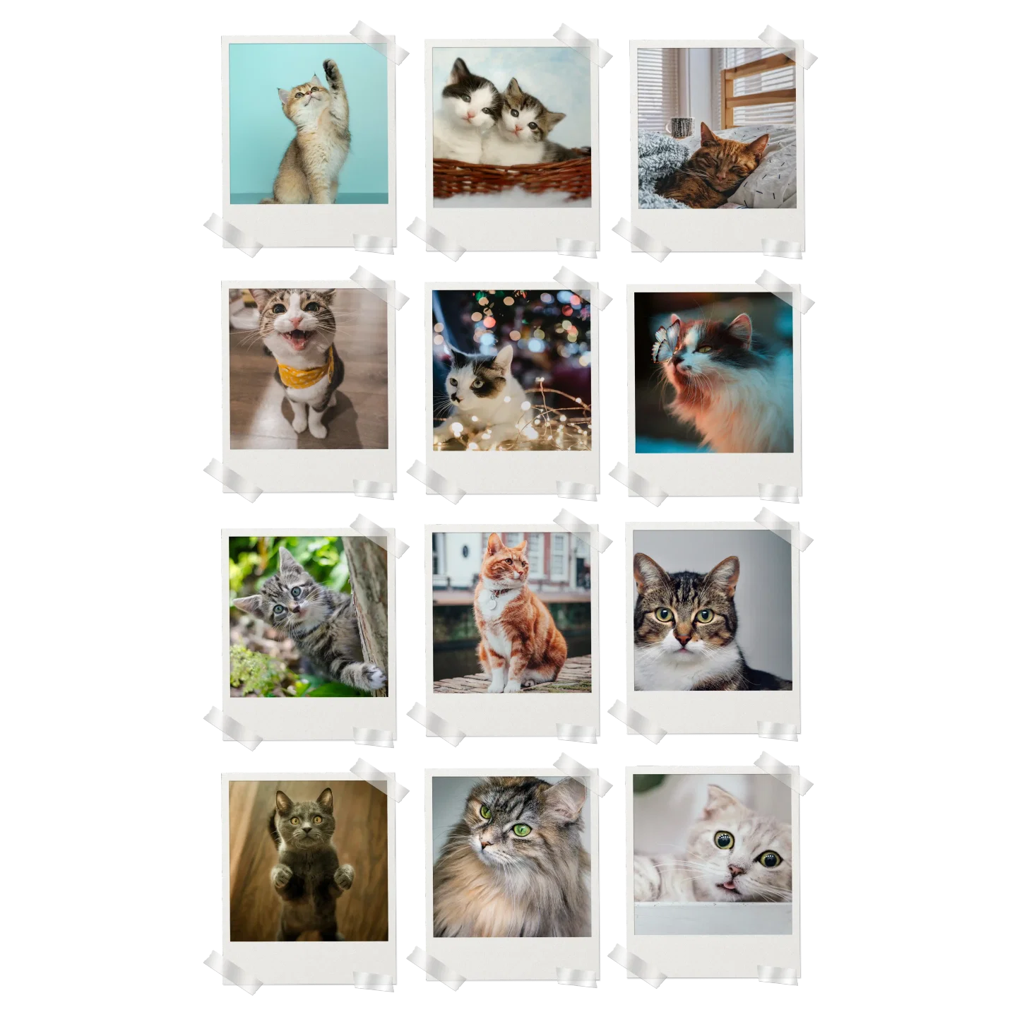 Cats Prints Set of 12