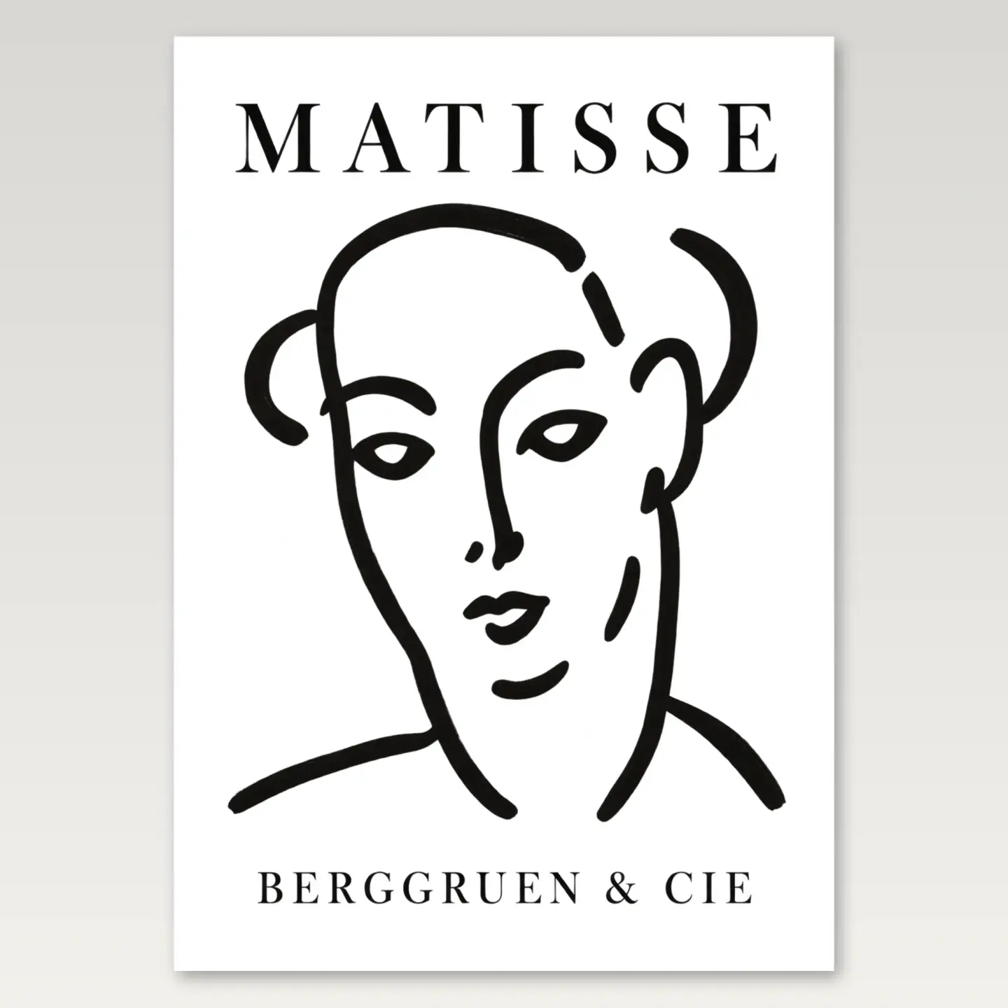 Matisse Face A4 Poster mockup