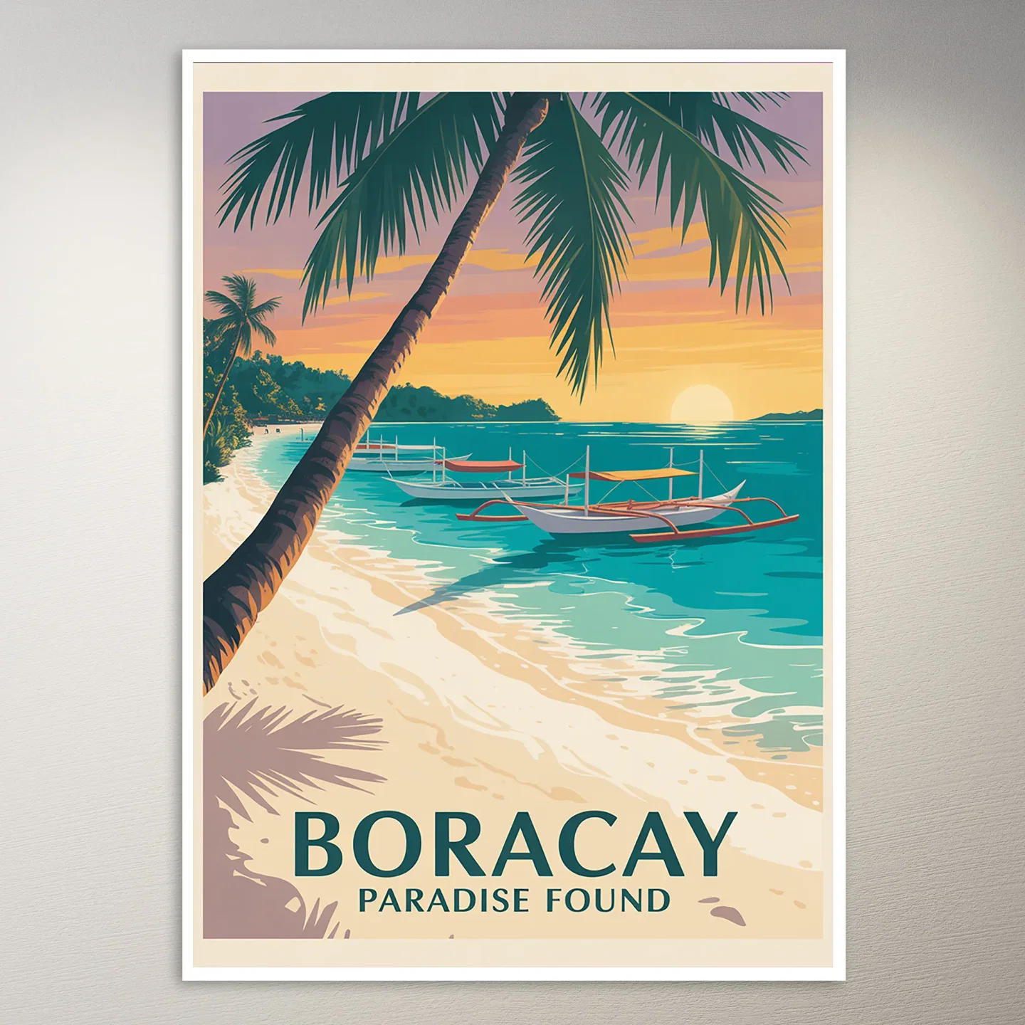 Boracay Travel Poster