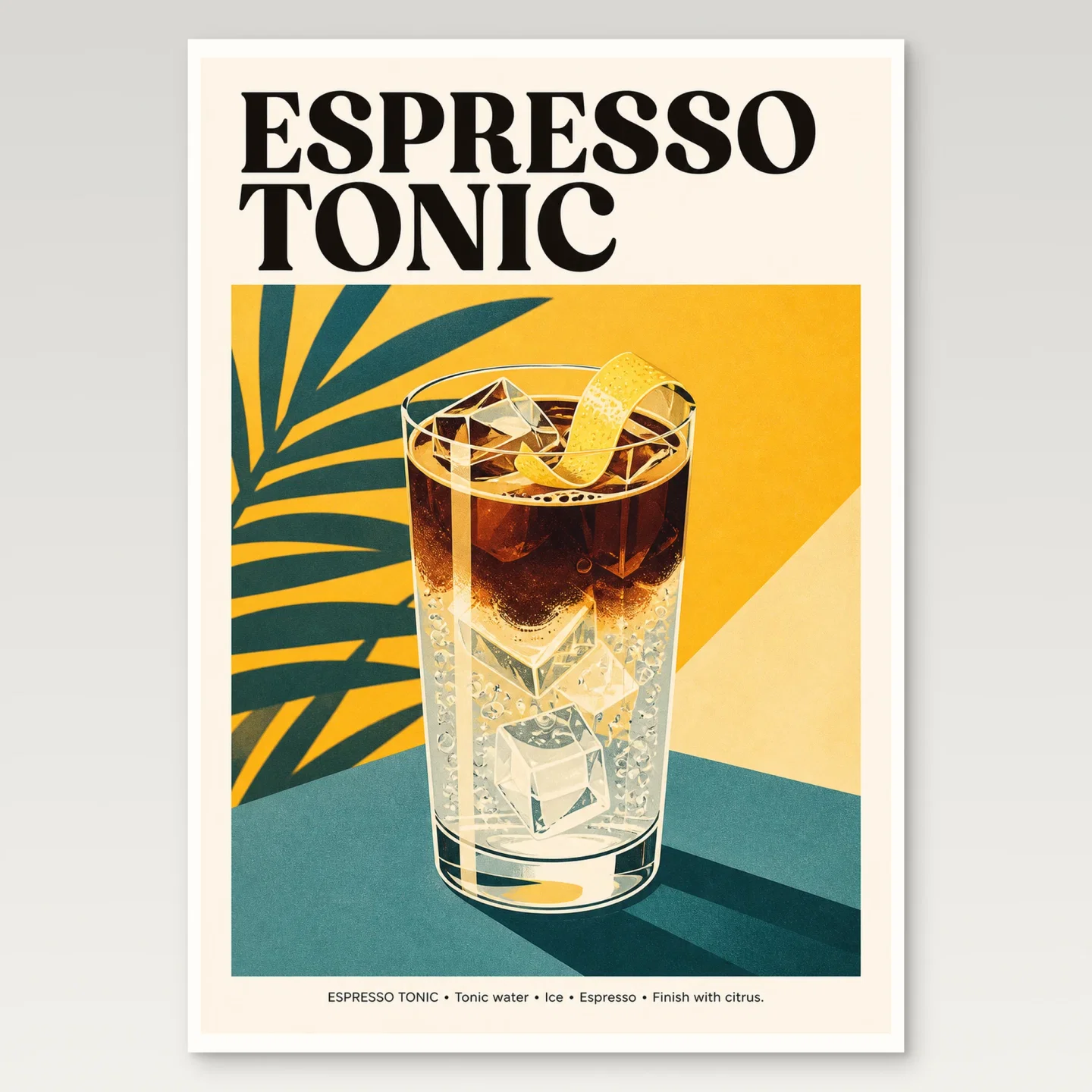 Espresso Tonic Poster mockup