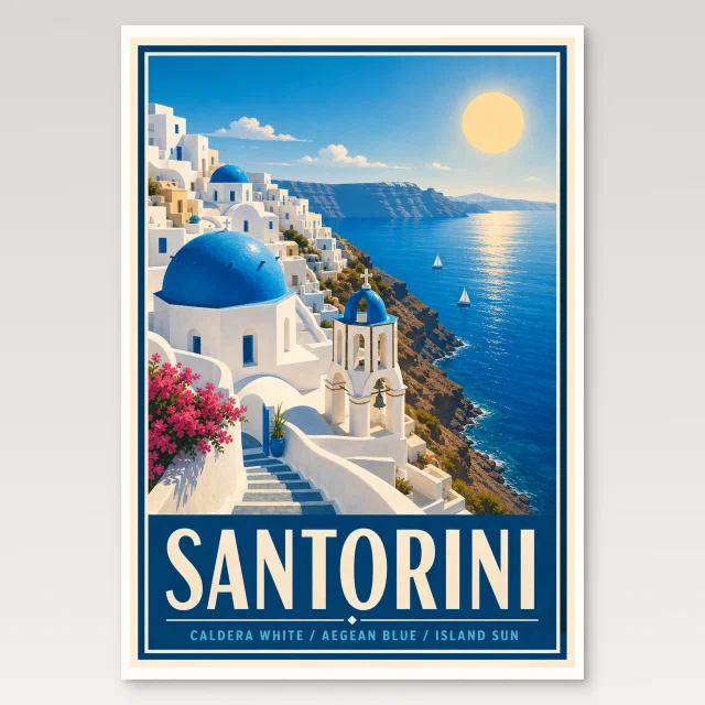 Santorini Poster