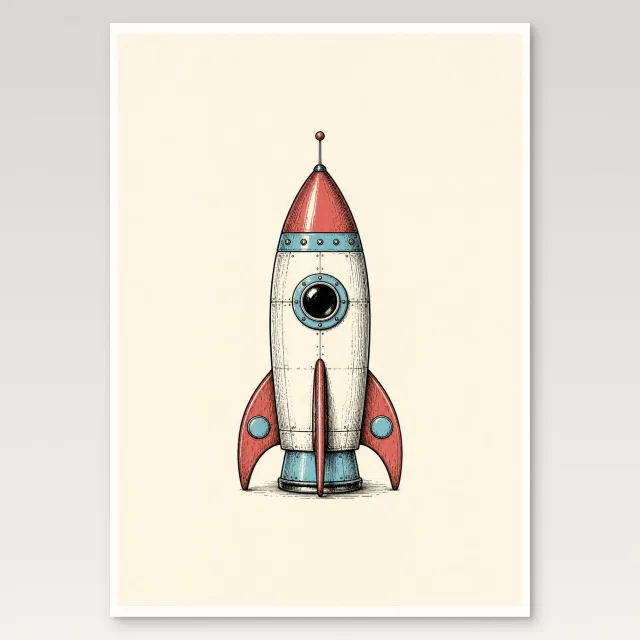 Toy Rocket Poster