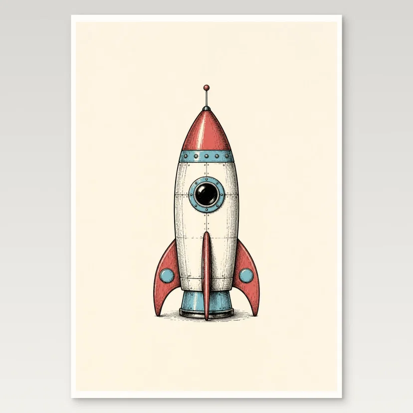 Toy Rocket Poster