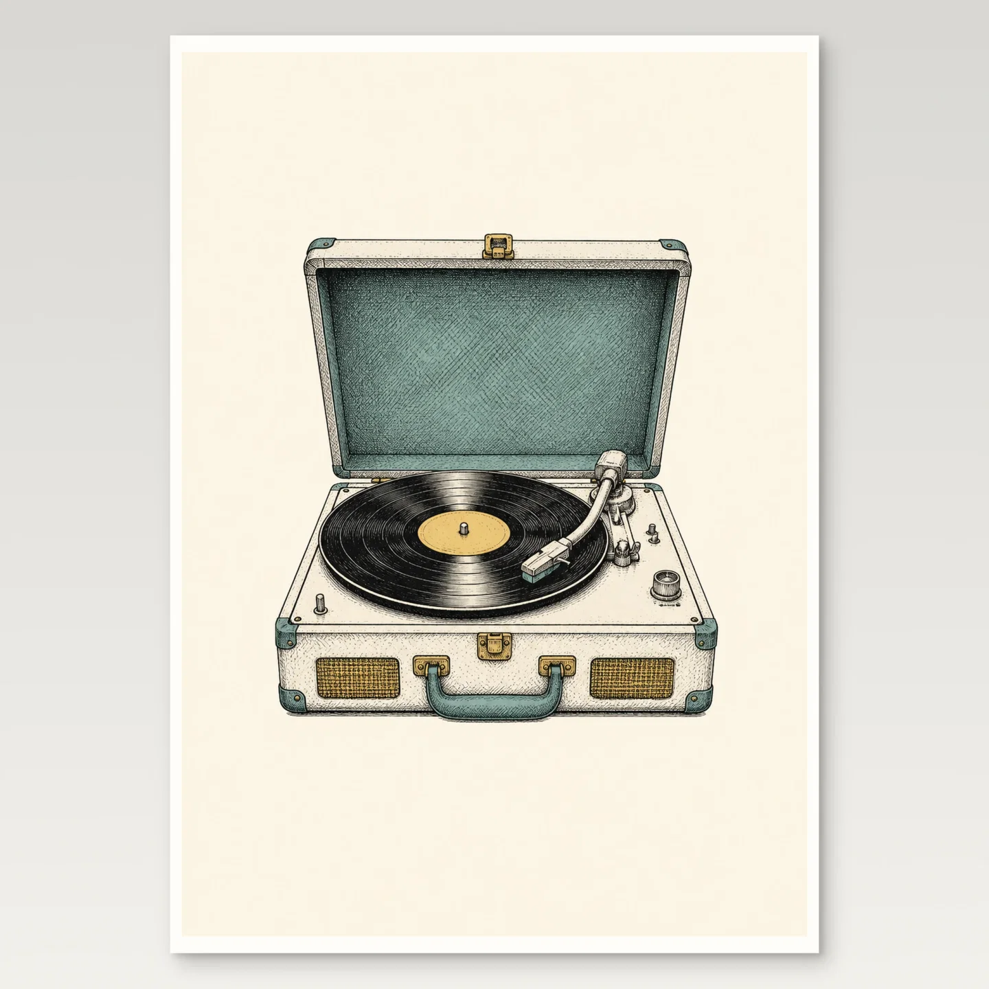 Record Player Poster mockup