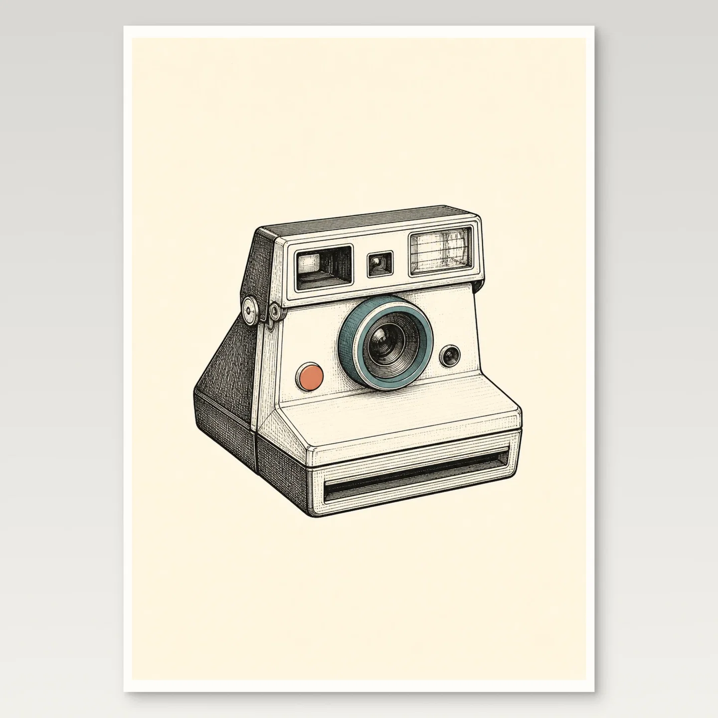Instant Camera Poster mockup
