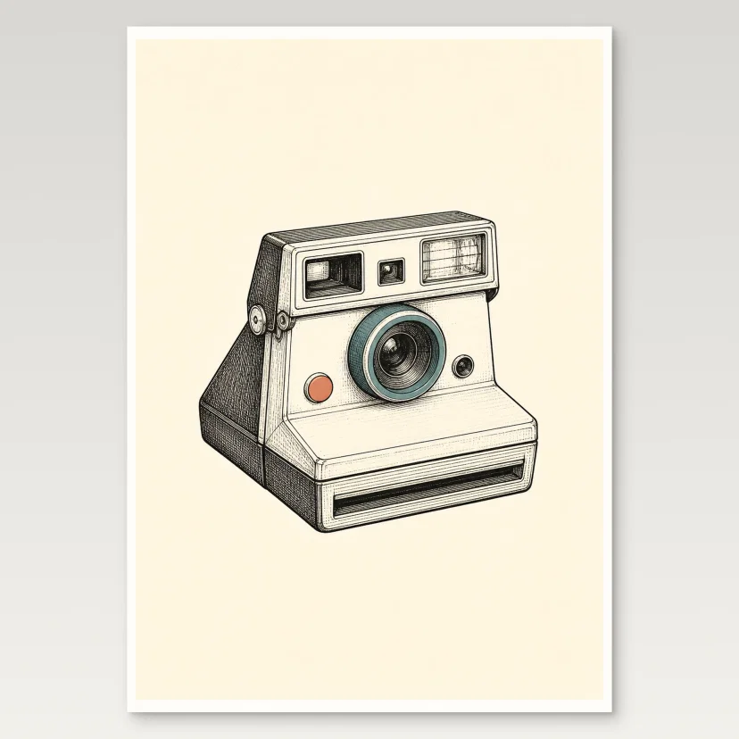 Instant Camera Poster