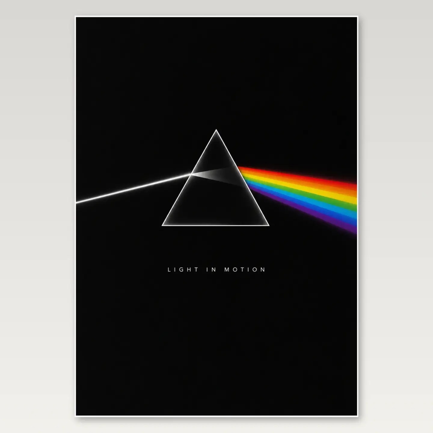 Prism Beam A4 Poster mockup