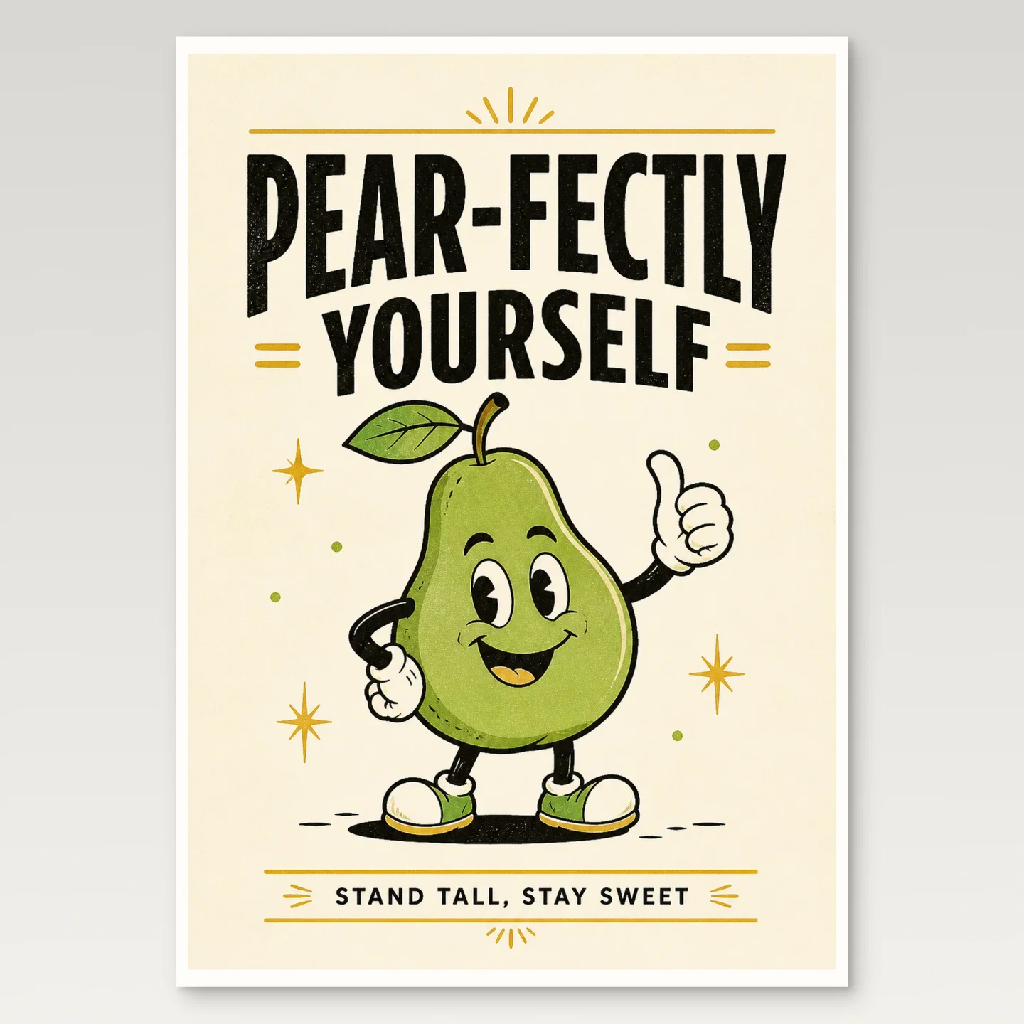 Pear Poster mockup