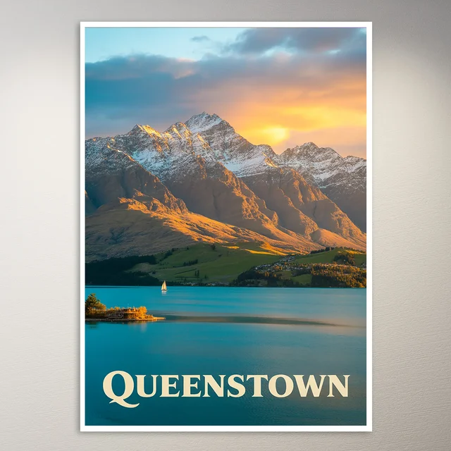 Queenstown Travel Poster