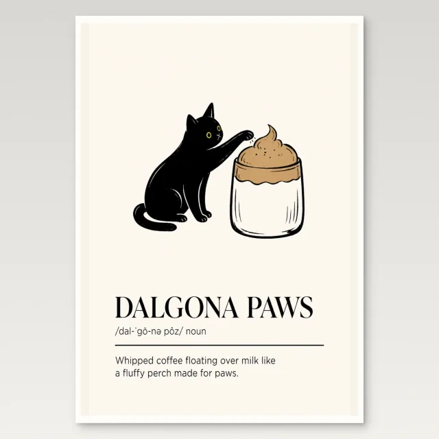 Dalgona Paws Poster