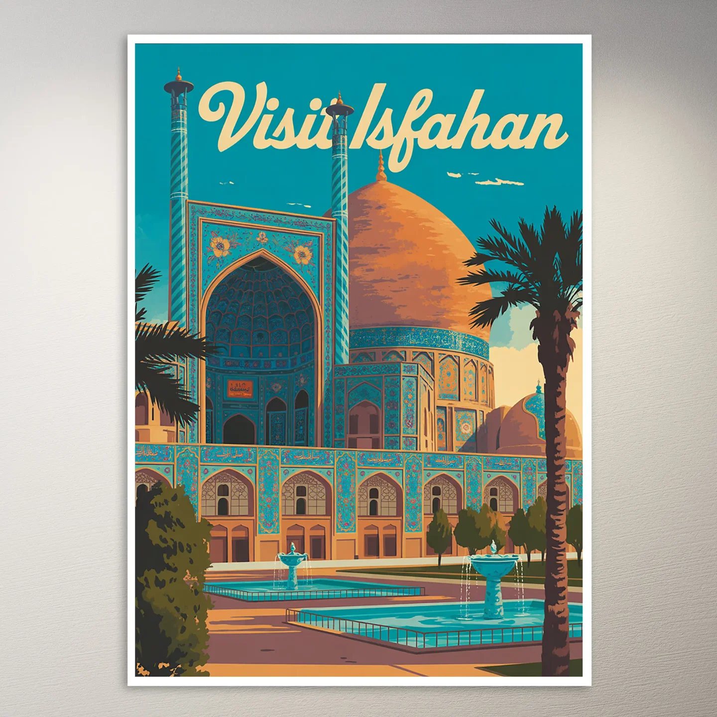 Isfahan Travel Poster