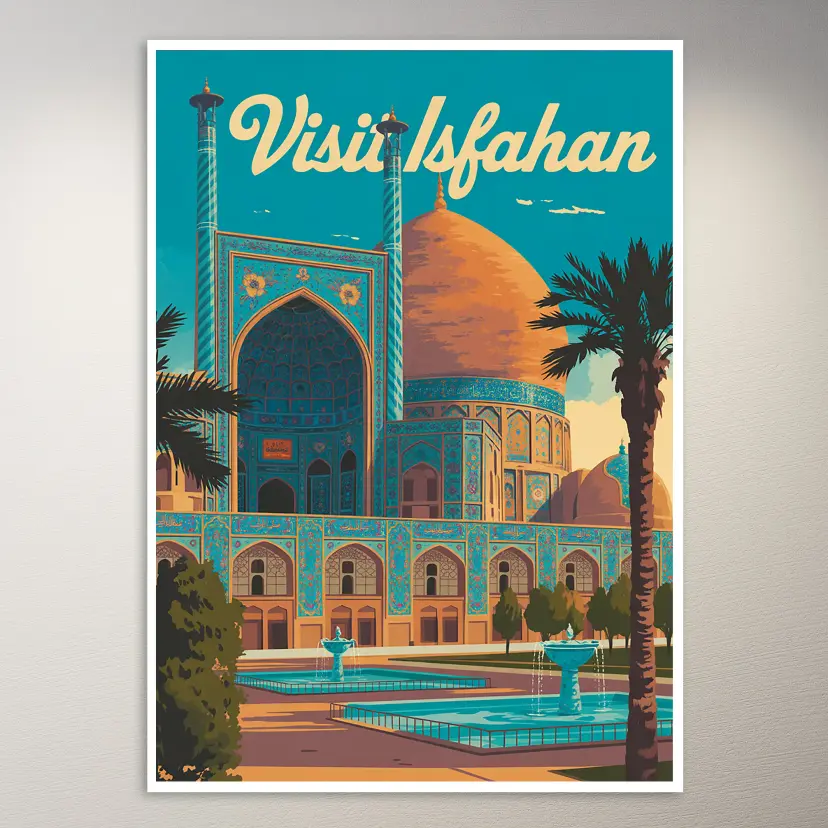 Isfahan Travel Poster