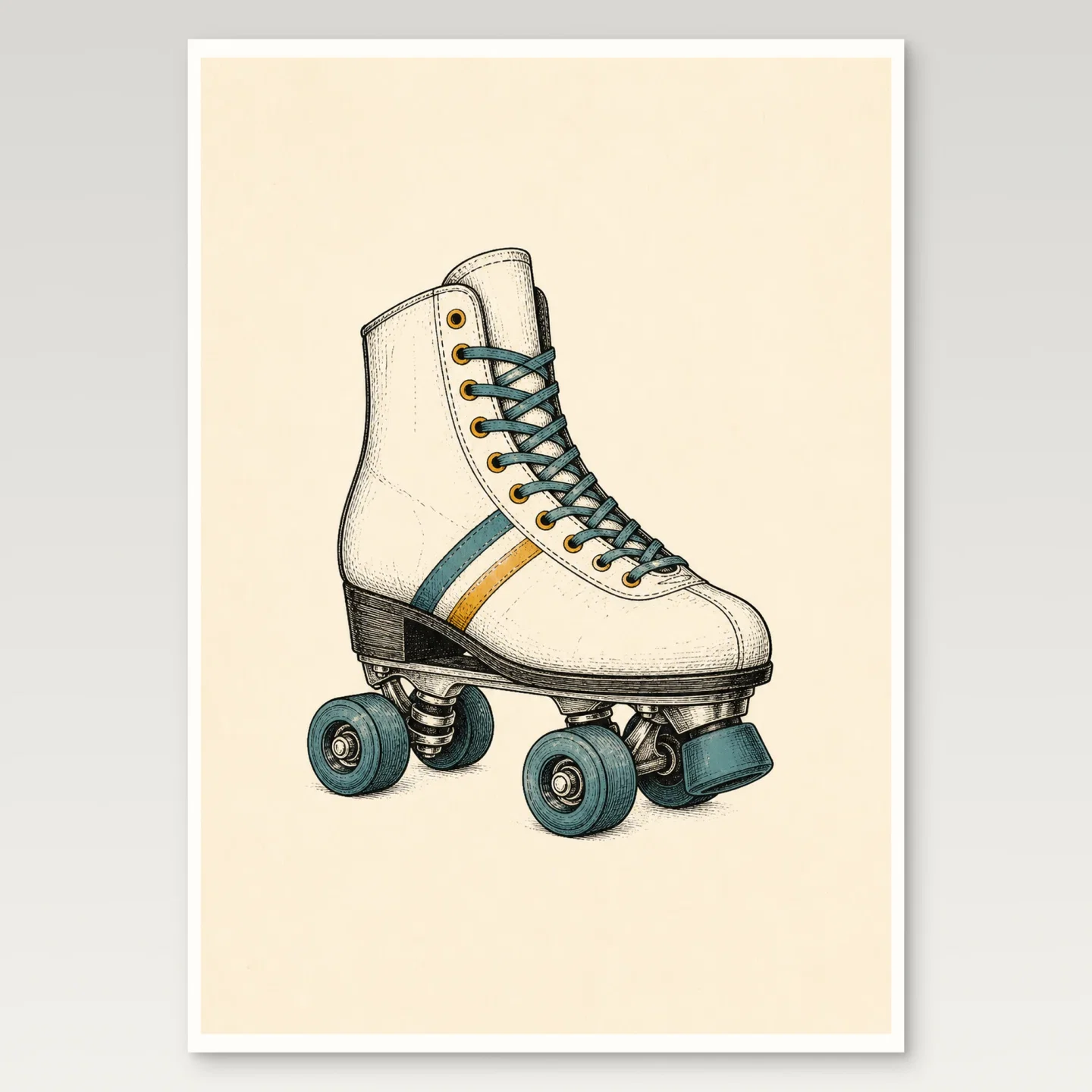 Roller Skate Poster mockup