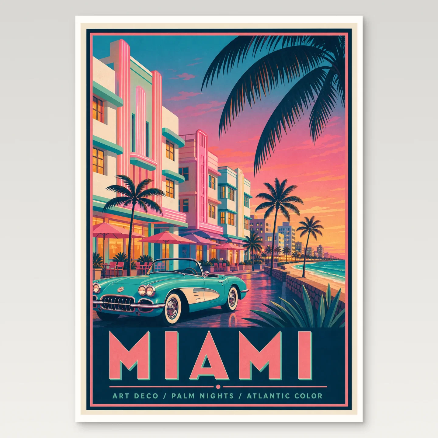Miami Poster mockup