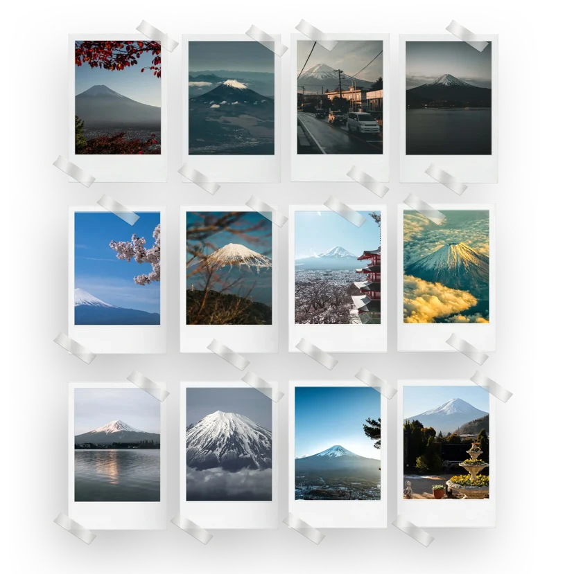 Mt Fuji Prints Set of 12