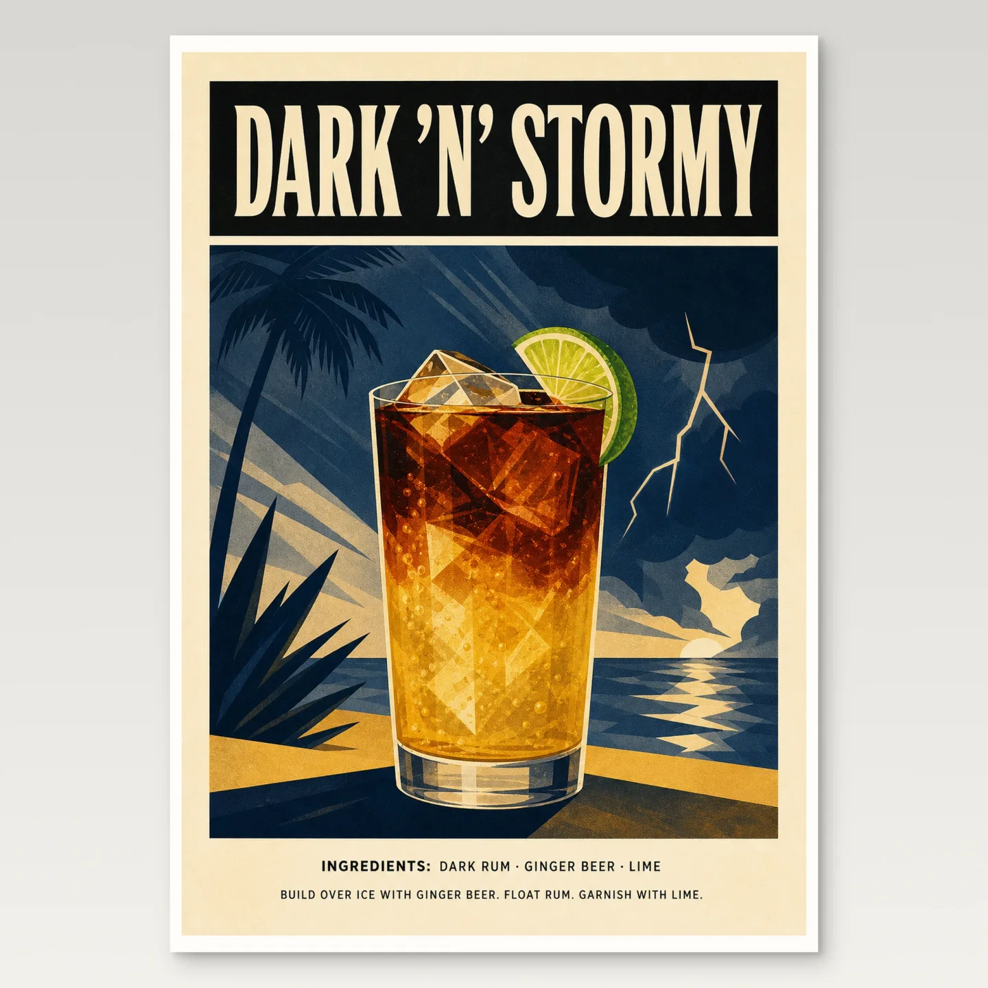 Dark N Stormy Poster mockup
