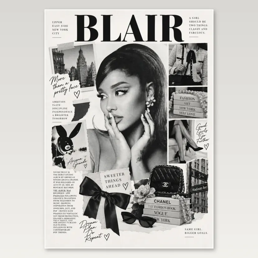 Blair Moodboard A4 Poster