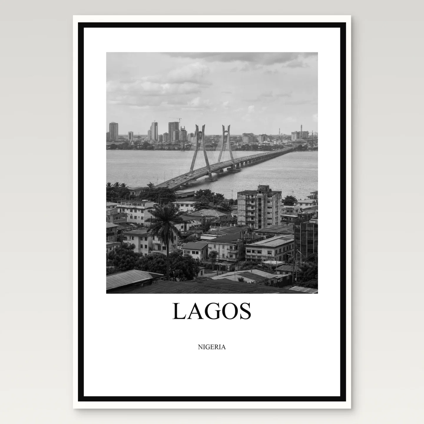 Lagos Poster mockup