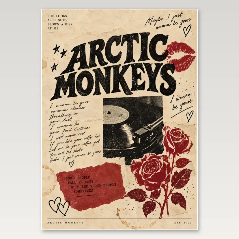 Arctic Monkeys Love Letter A4 Poster