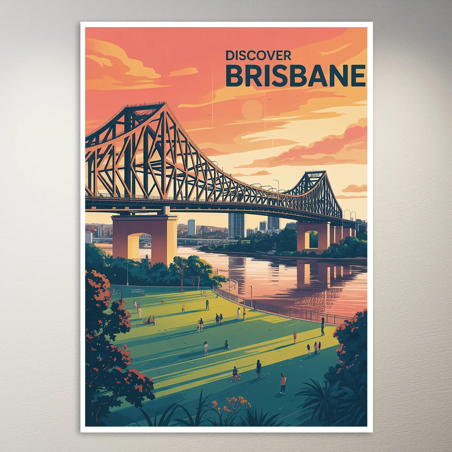 Brisbane Travel Poster