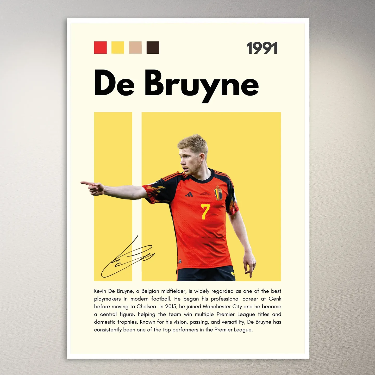 Kevin De Bruyne, 1991 Poster