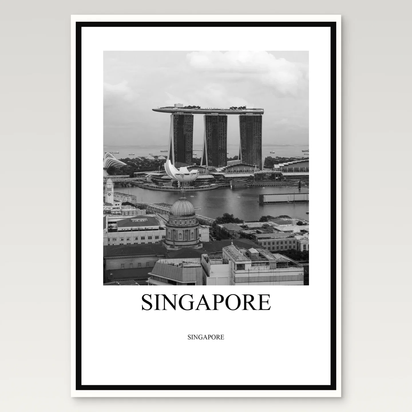 Singapore Poster mockup