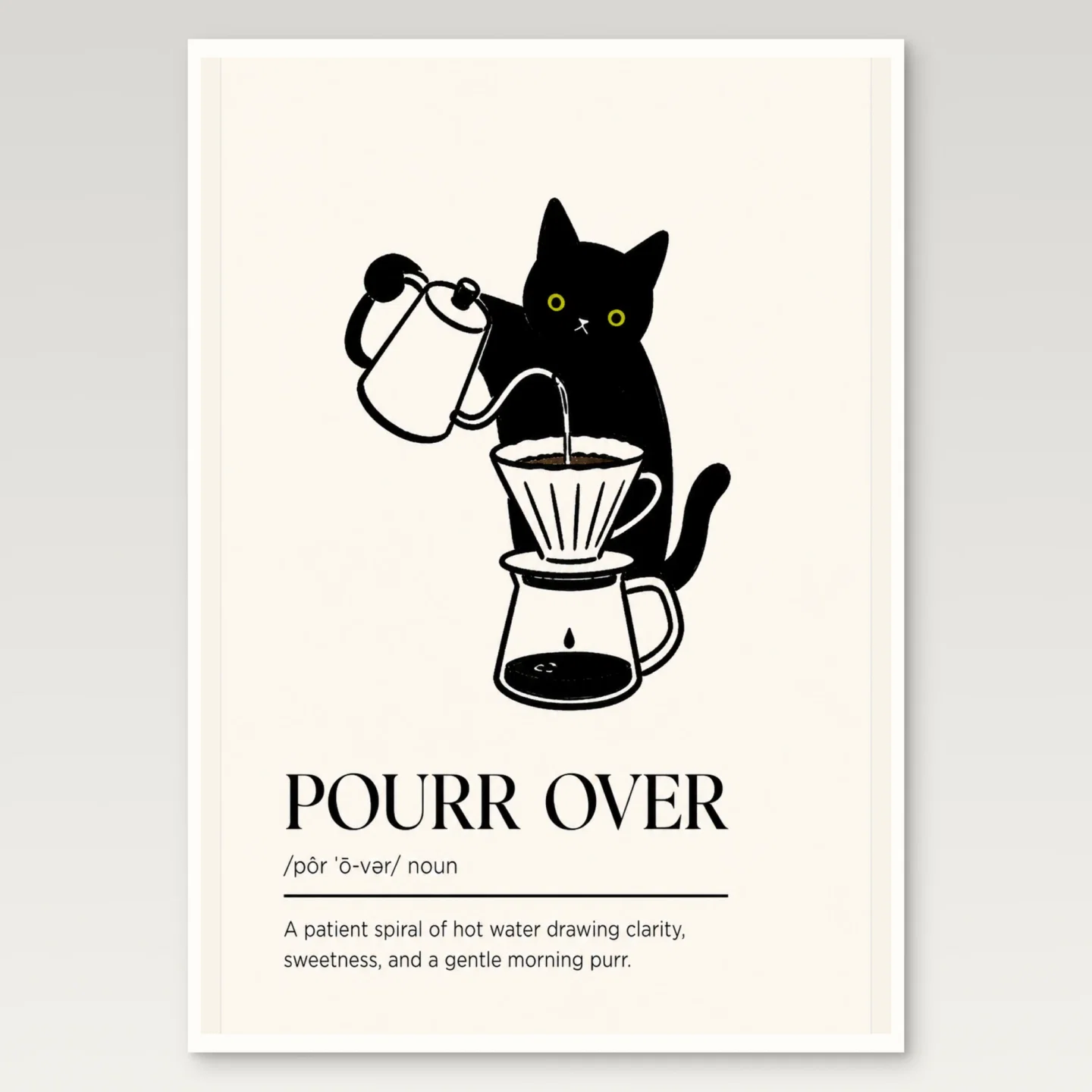 Pourr Over Poster mockup