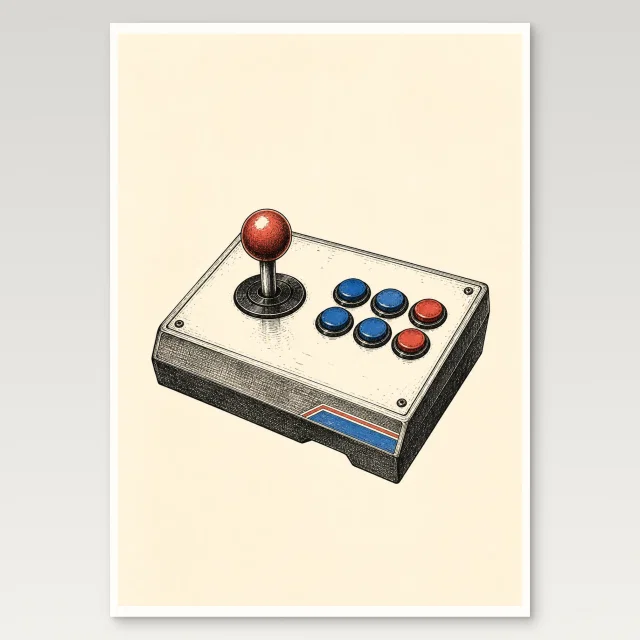 Arcade Joystick Poster