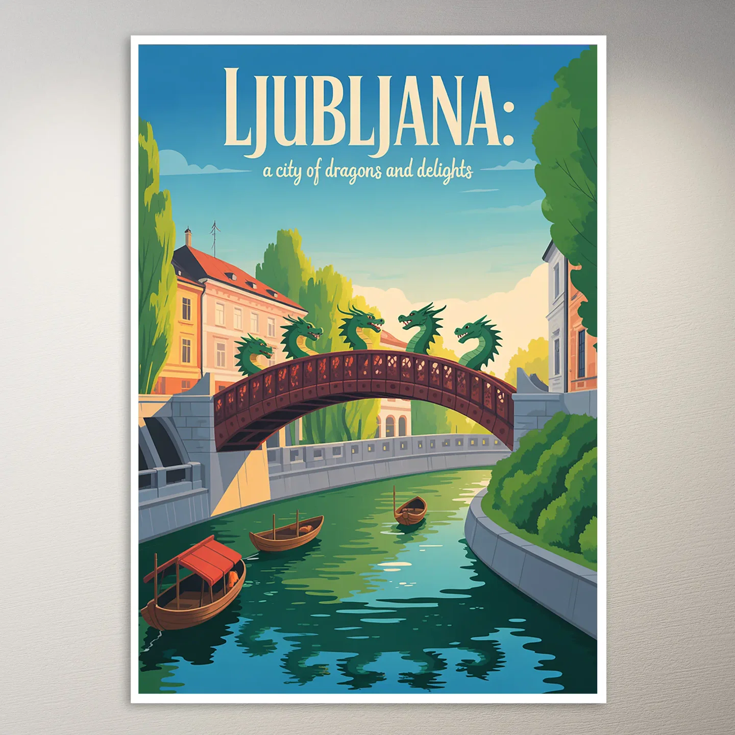 Ljubljana Travel Poster
