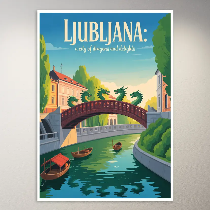 Ljubljana Travel Poster