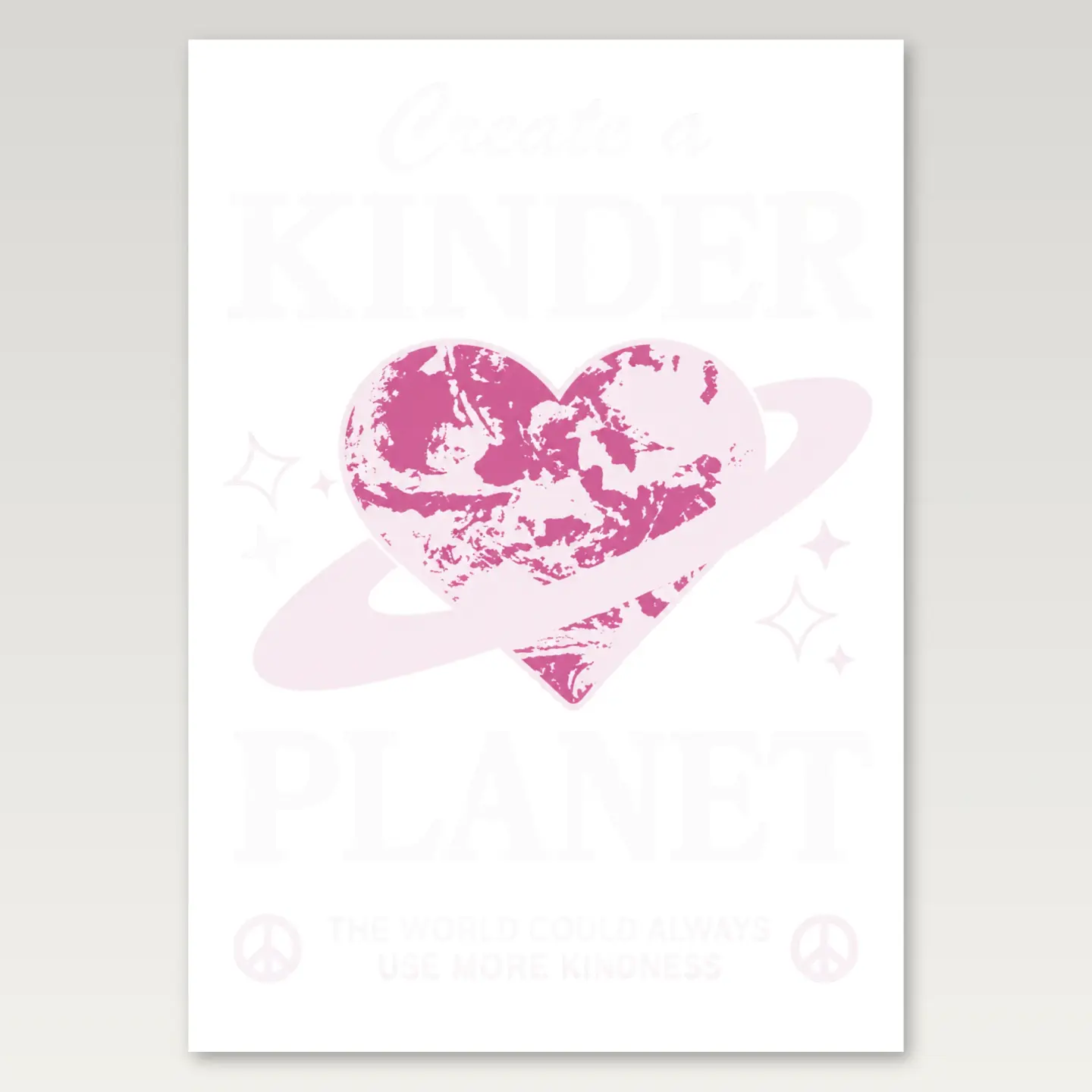 Kinder Planet A4 Poster mockup