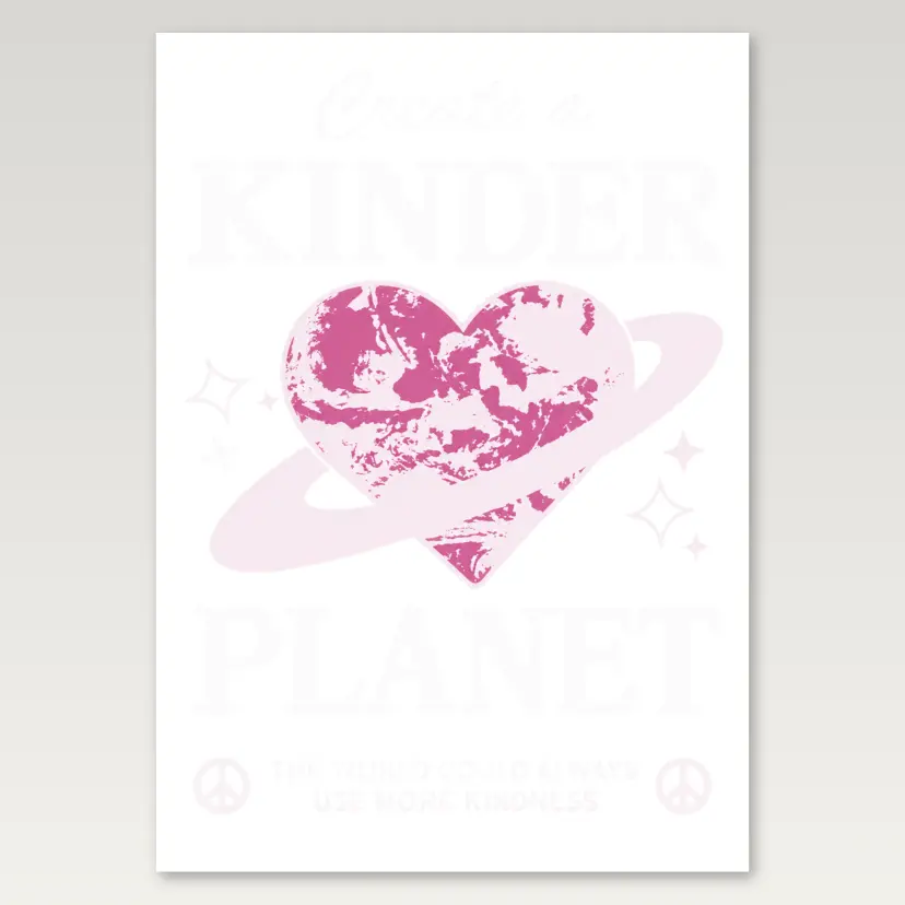 Kinder Planet A4 Poster