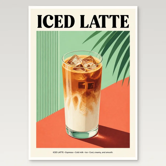 Iced Latte Poster