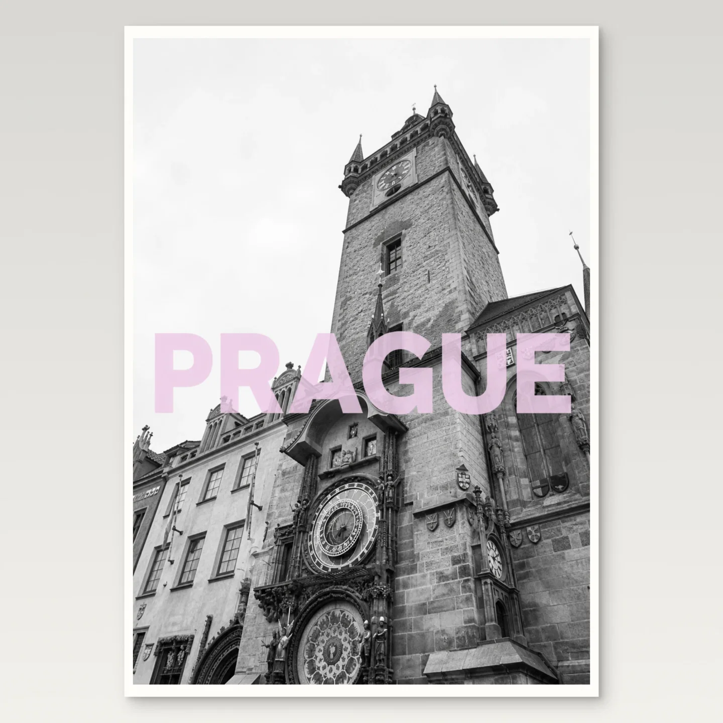 Prague Poster mockup