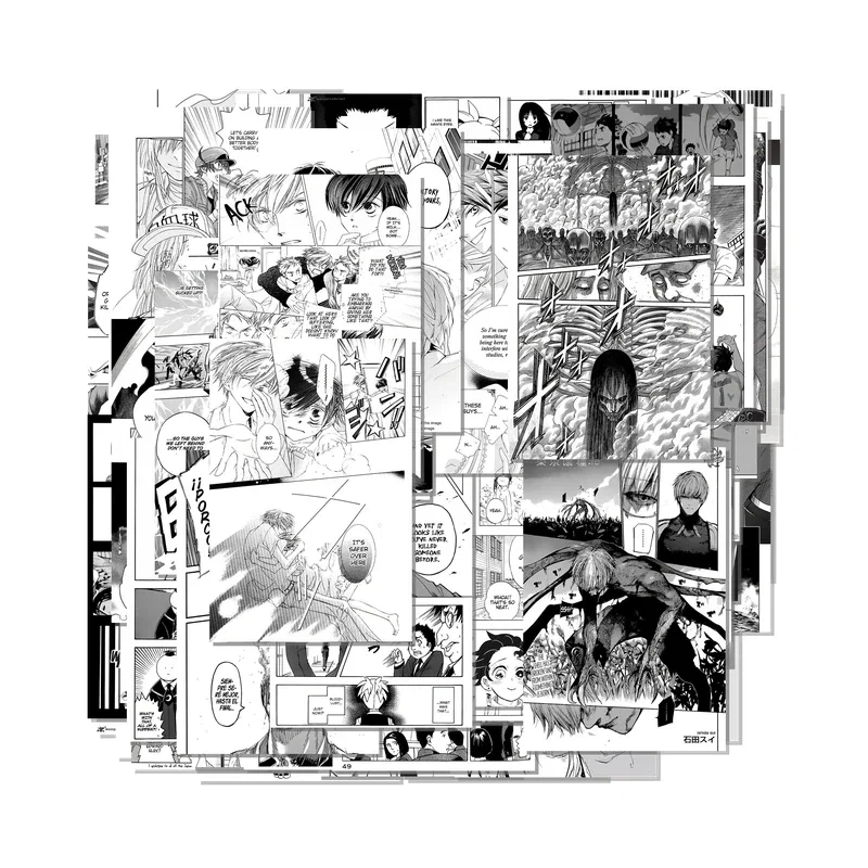 Manga Set of 200 Collage Kit