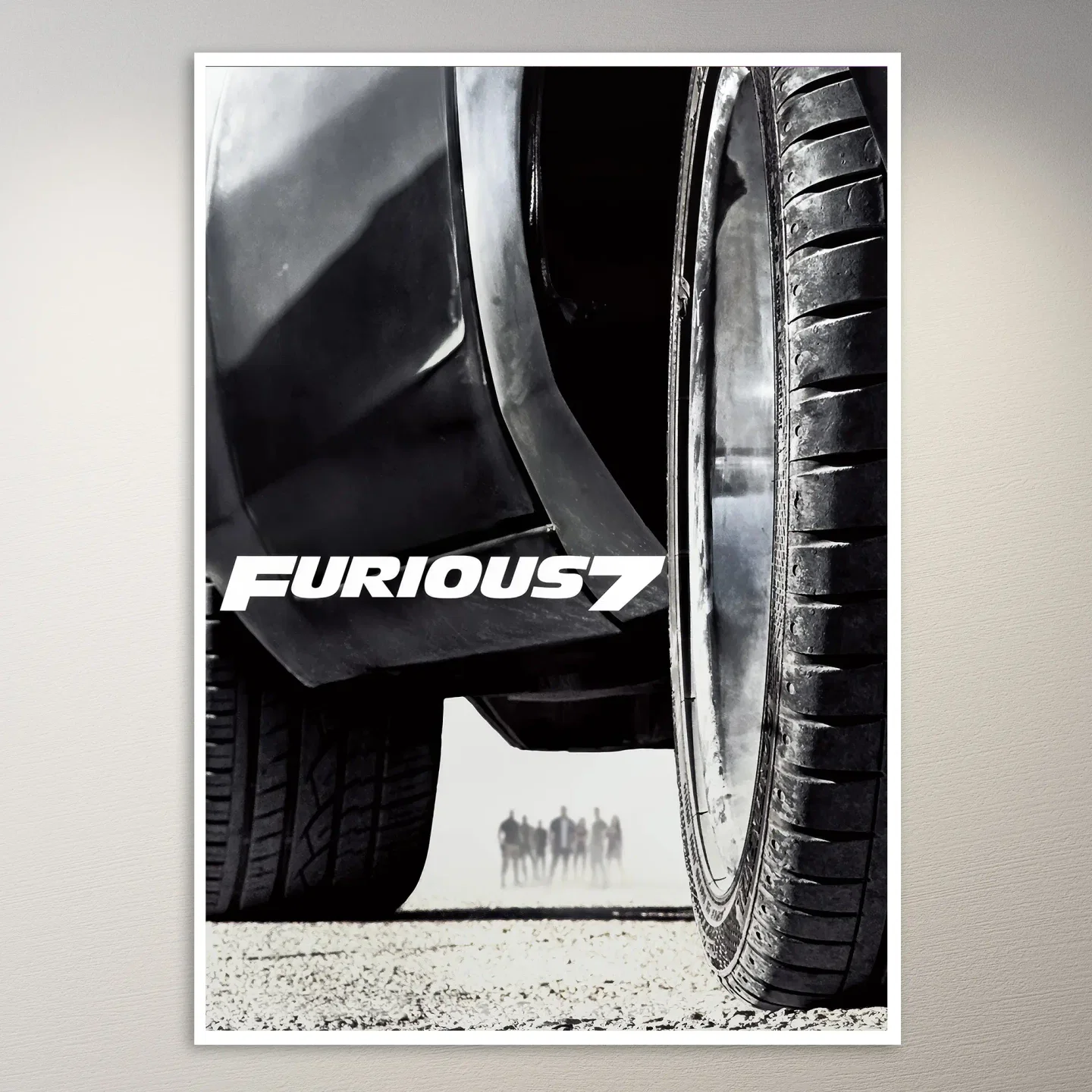 Furious 7 Car Tire Poster