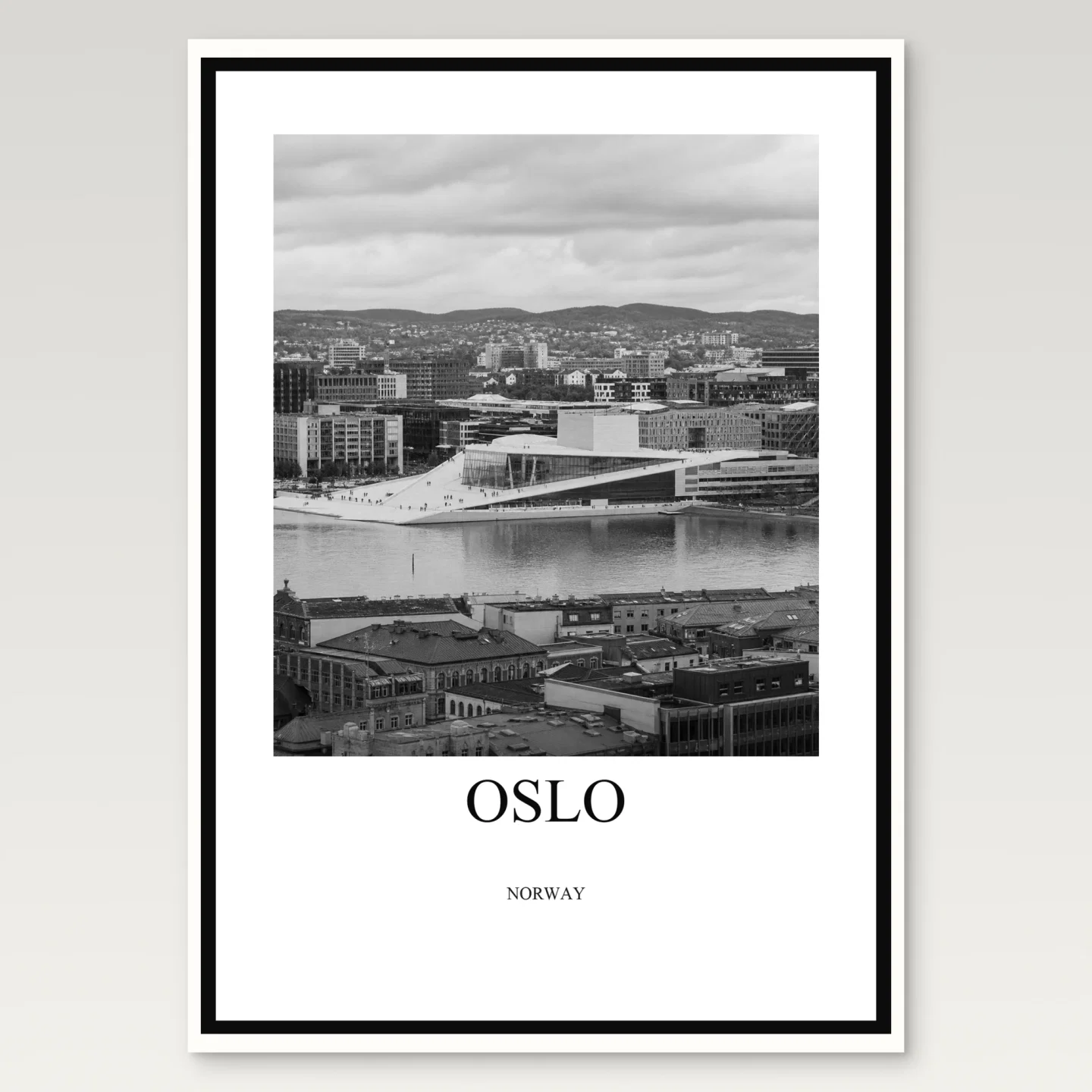 Oslo Poster mockup