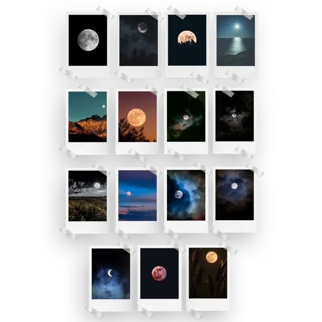 Moon Prints Set of 15