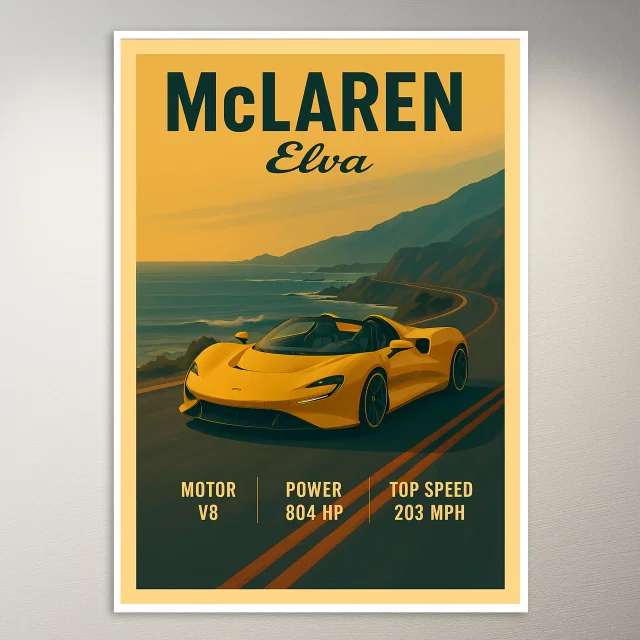 McLaren Elva Roadster Poster