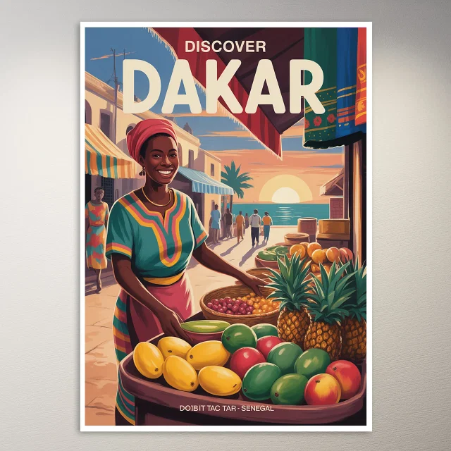 Dakar Travel Poster
