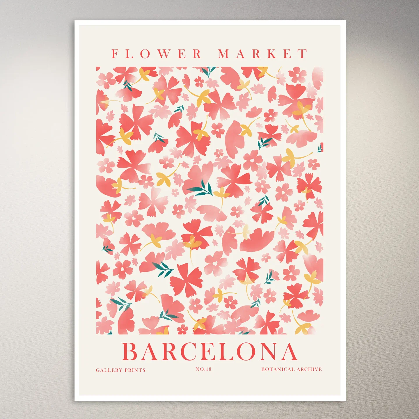 Flower Market Barcelona | Art Poster