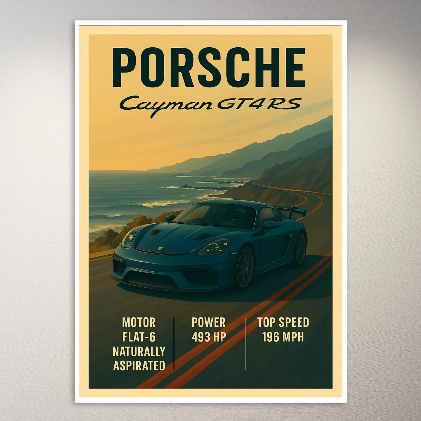 Porsche Cayman GT4 RS Poster