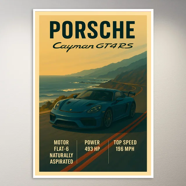 Porsche Cayman GT4 RS Poster