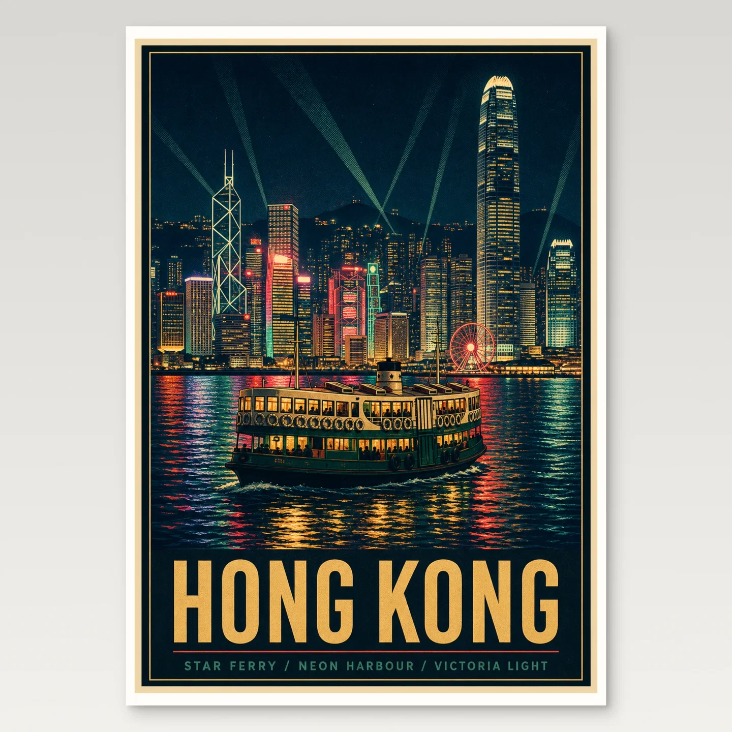 Hong Kong Poster mockup