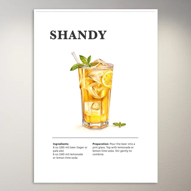 Refreshing Shandy Poster