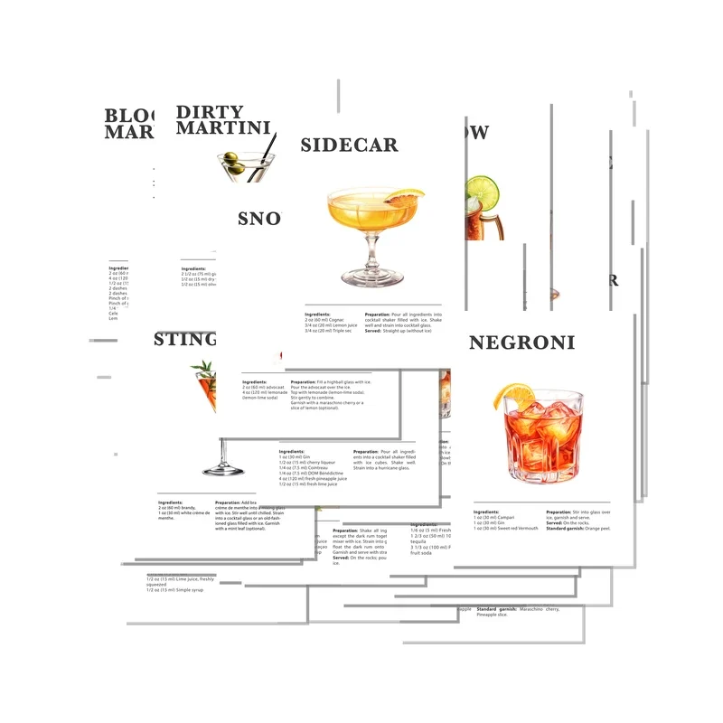 Bar Posters Set of 100 Collage Kit
