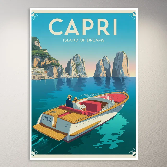 Capri Travel Poster