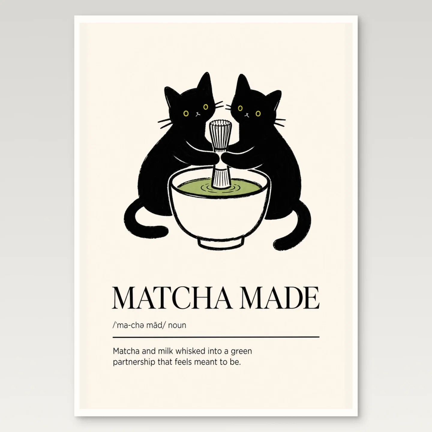 Matcha Made Poster mockup