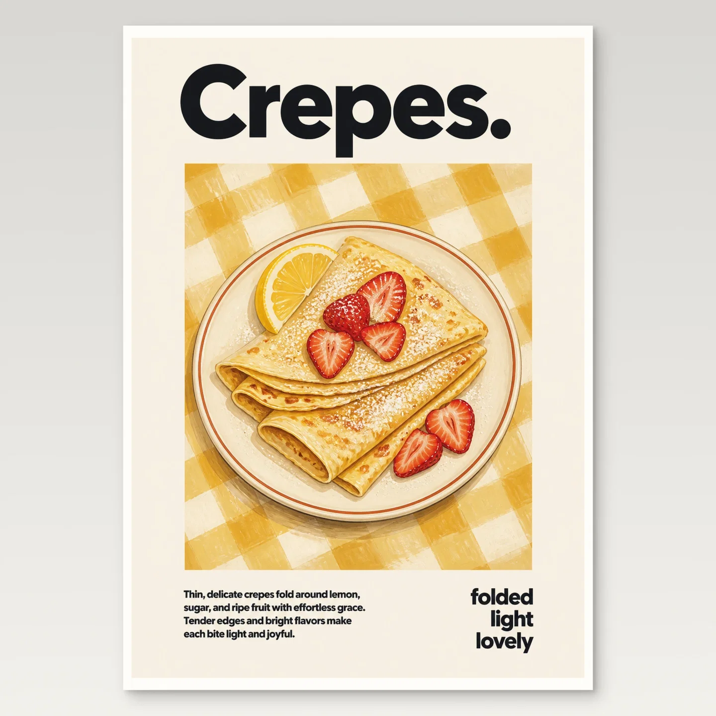 Crepes Poster mockup
